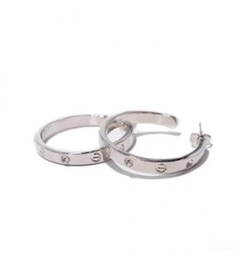 Coach Ring Stud Silver...
