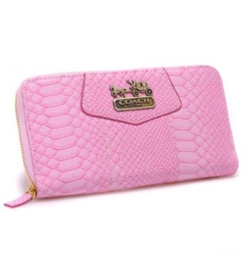 Coach Accordion Zip In Croc...