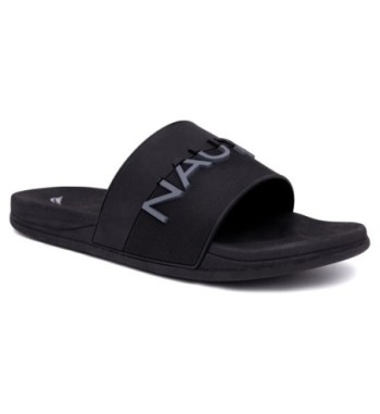 Sandalia tipo slide con logo