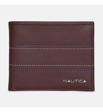 Cartera de cuero plegable...