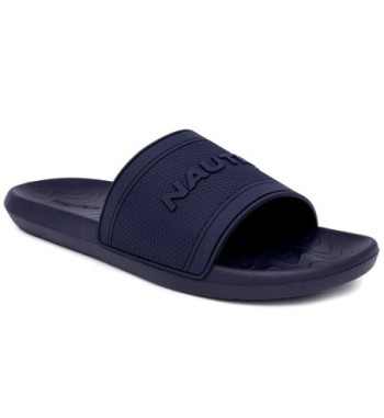 Sandalia tipo slide con logo