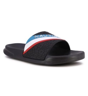 Sandalia tipo slide con logo